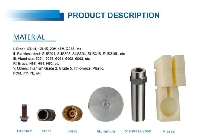 Pièces de usinage de fraisage de rotation de commande numérique par ordinateur de Brass Copper de fabricant professionnel