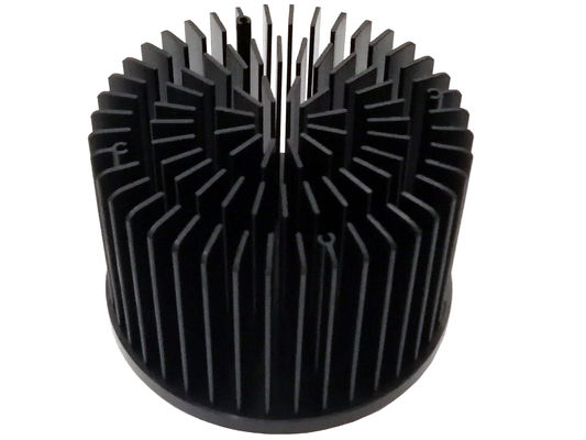 Le rond LED de PORTÉE a forgé la couleur noire durable de radiateur pratique