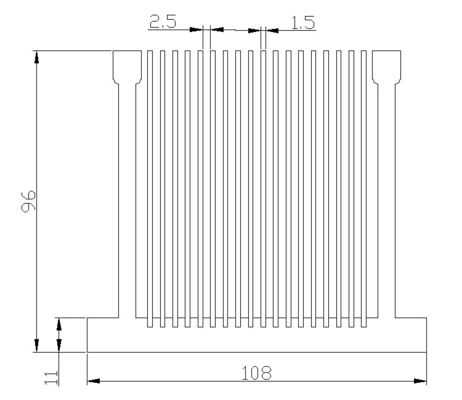 Radiateur en aluminium anodisé antirouille, profil en aluminium anticorrosif de radiateur
