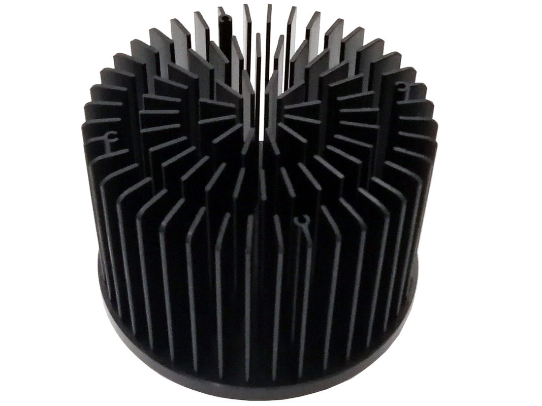 Le rond LED de PORTÉE a forgé la couleur noire durable de radiateur pratique